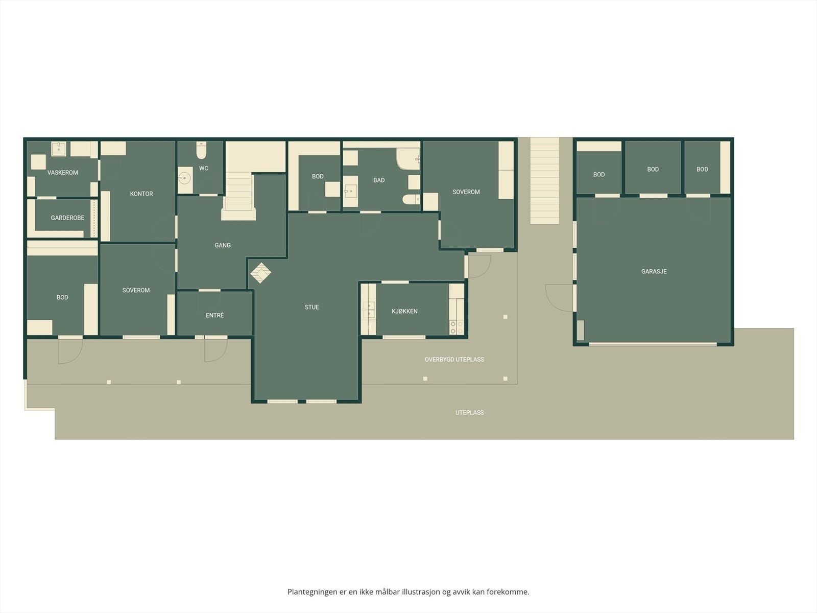 Plantegning Galleribilde