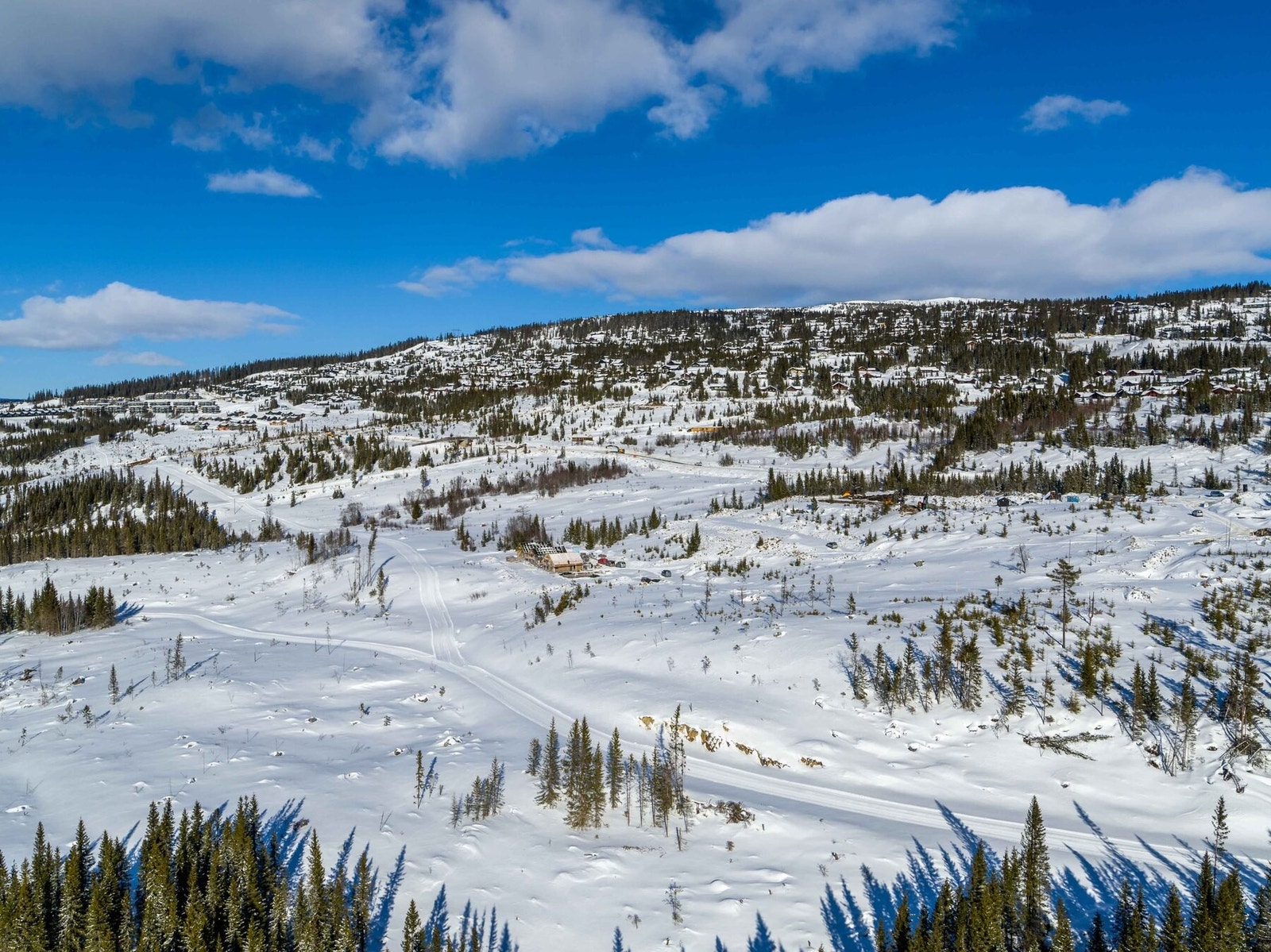 Dronefoto fra tomteområdet Galleribilde