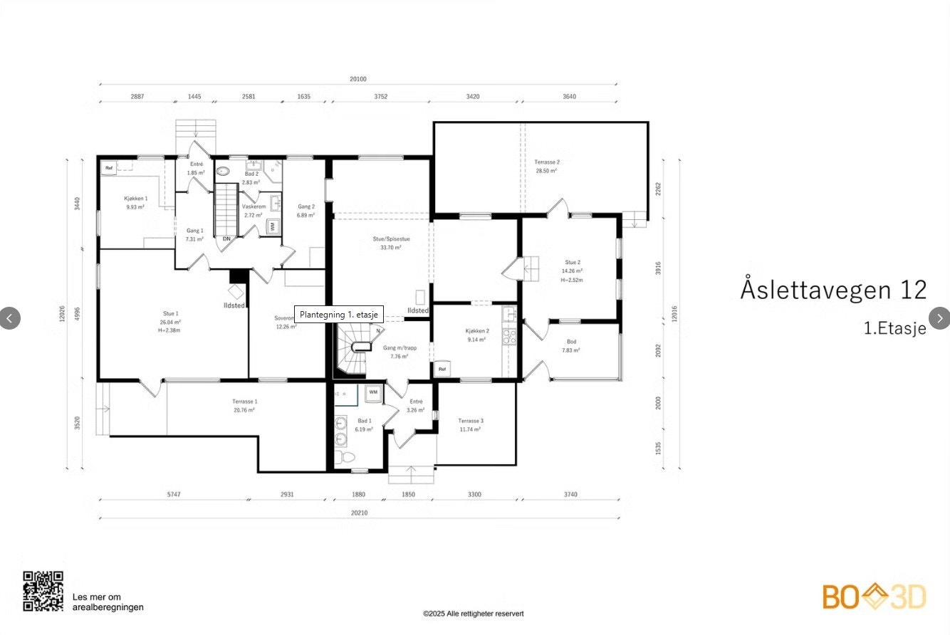 Plantegning 1.etasje. Galleribilde