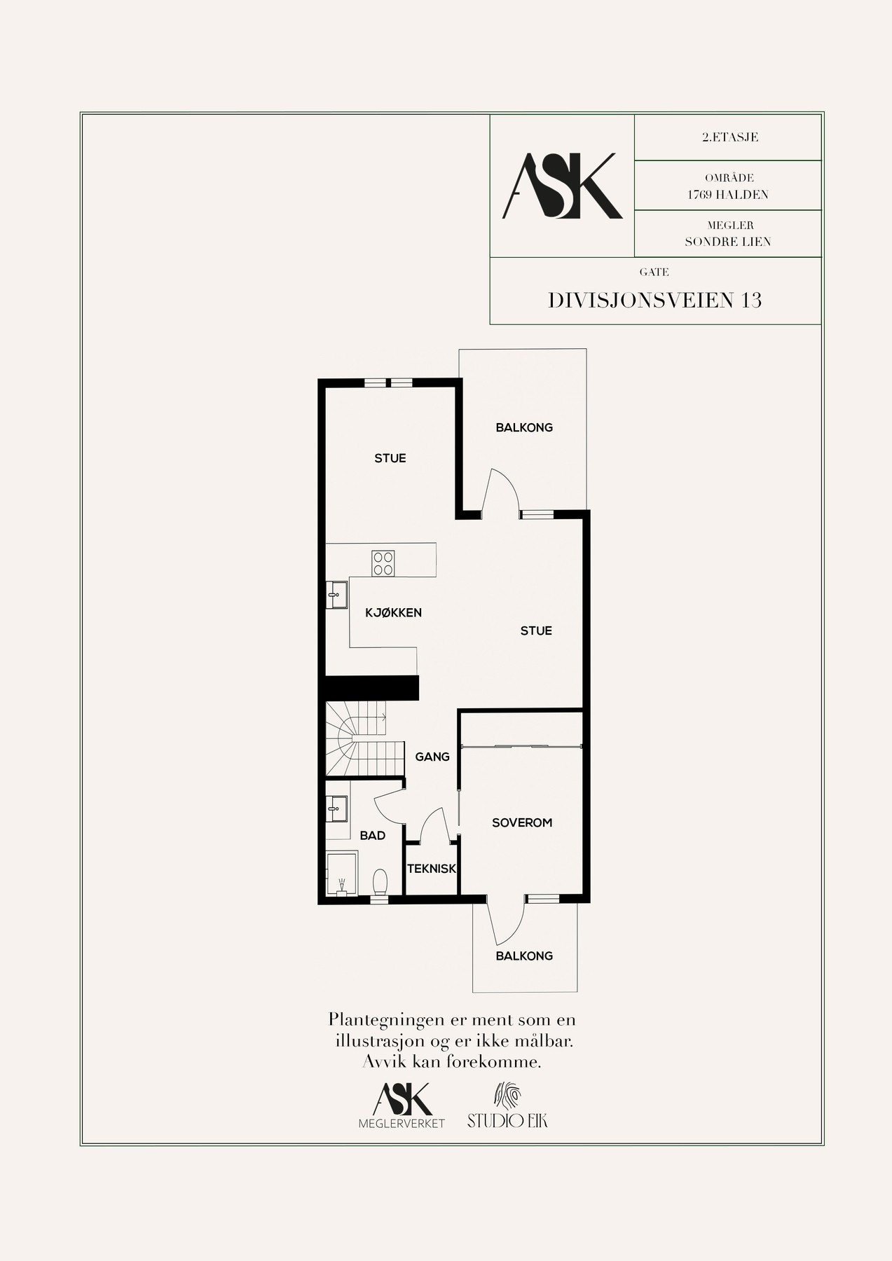 Plantegning 2. etasje. Galleribilde