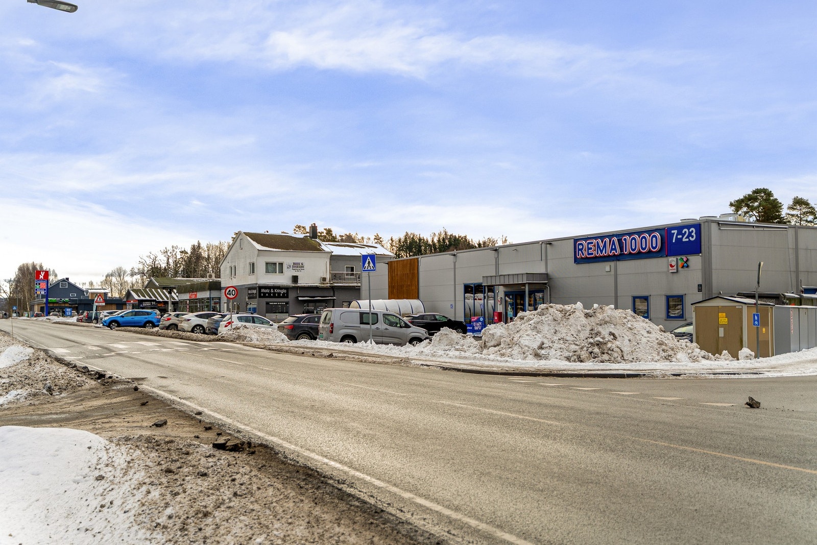 Kort vei til dagligvarebutikken. Galleribilde
