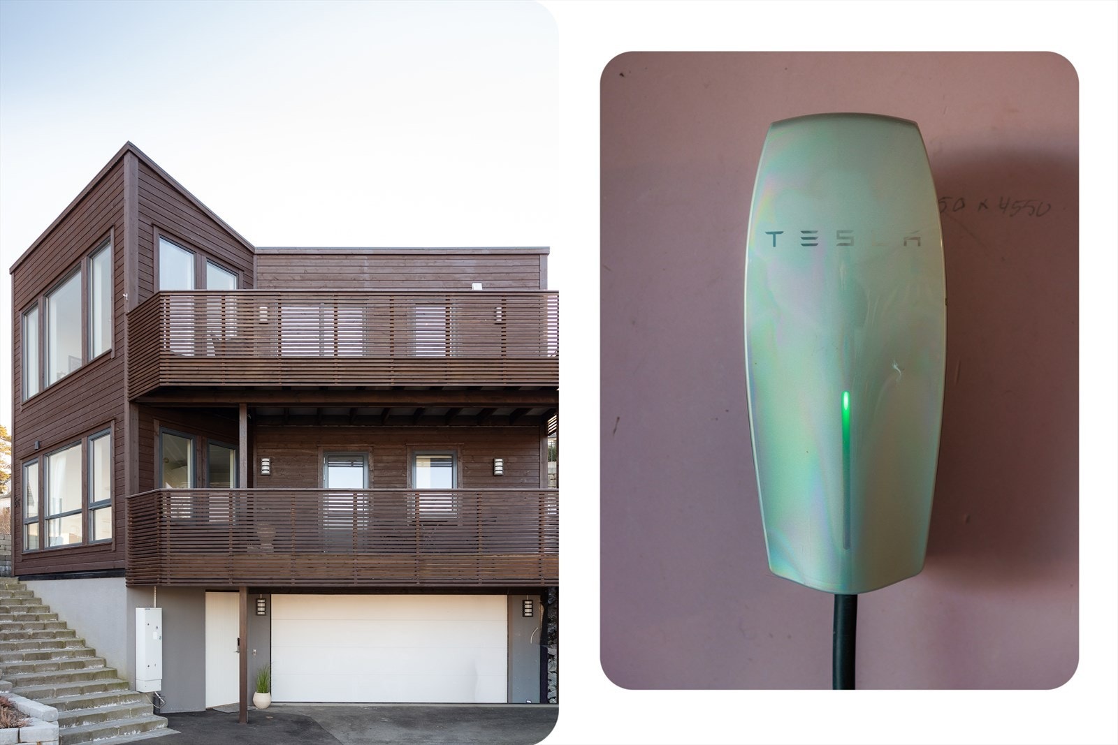 Bilen parkeres enkelt i garasje. Her er det også opplegg til elbillader. Galleribilde