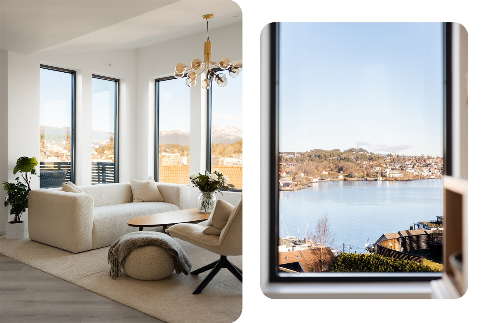 Fantastisk utsikt fra egen sofakrok Galleribilde