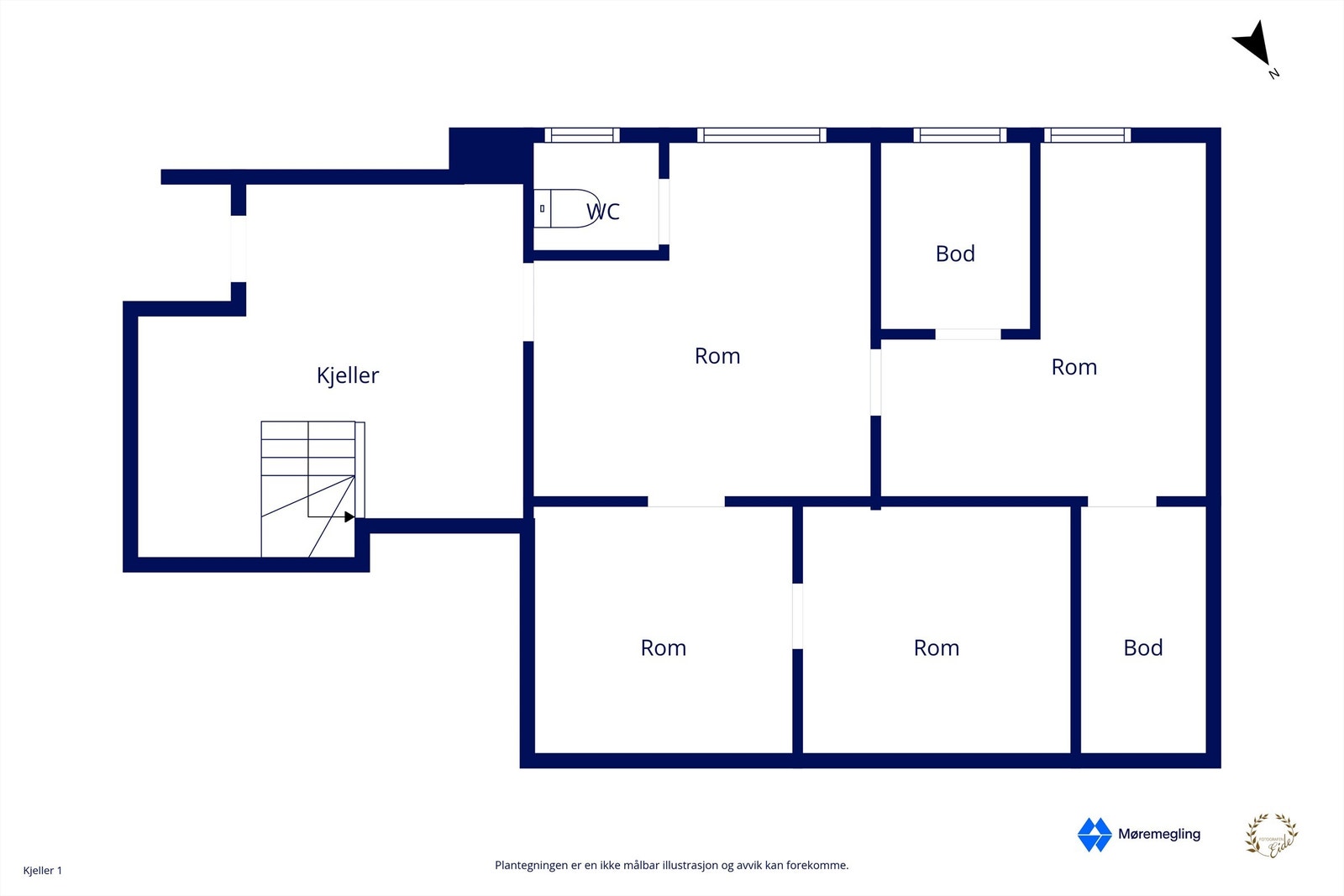 Plantegning kjeller Galleribilde