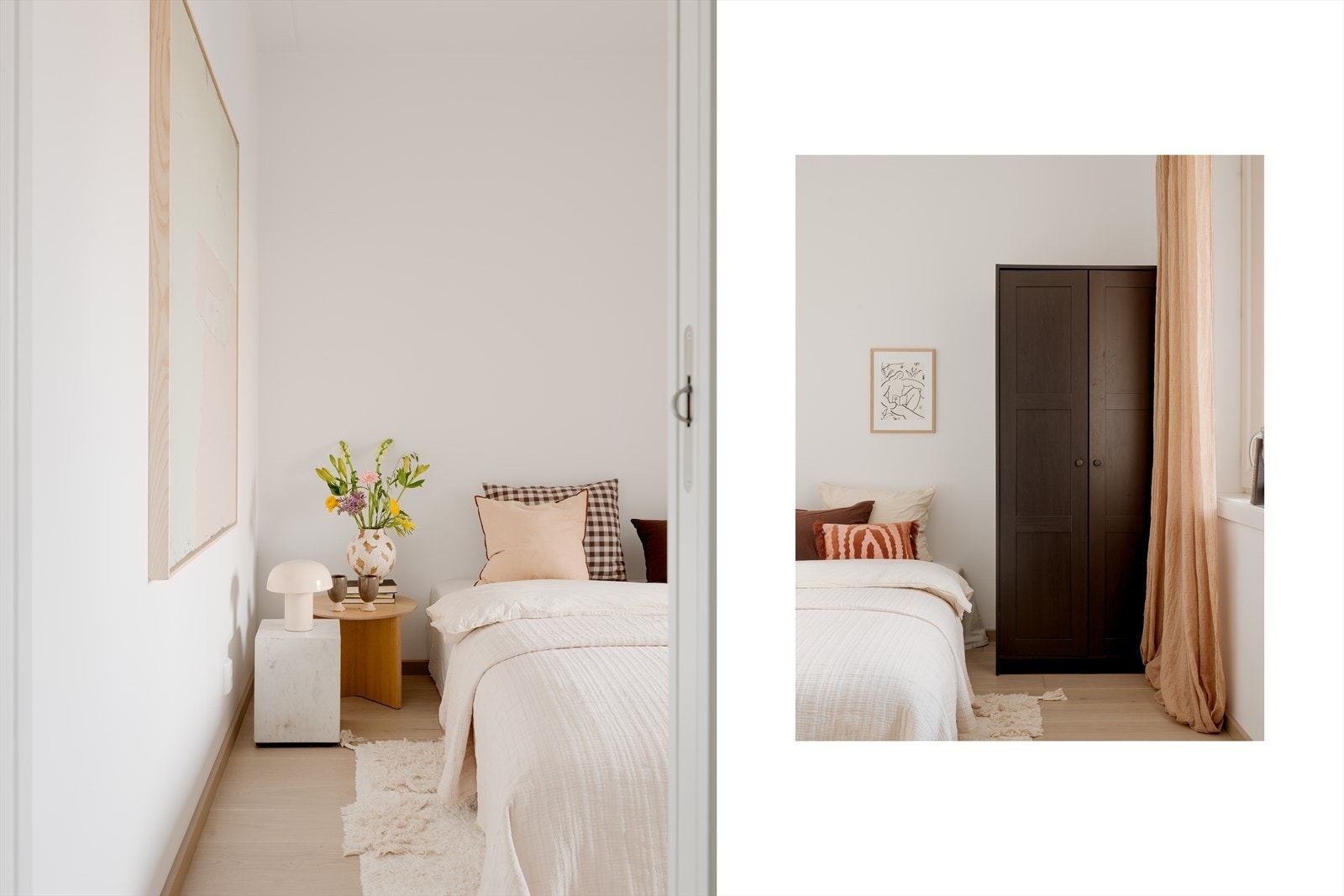 Soverommet ligger fint til i andre enden av boligen, og vender mot indre bakgård. Galleribilde