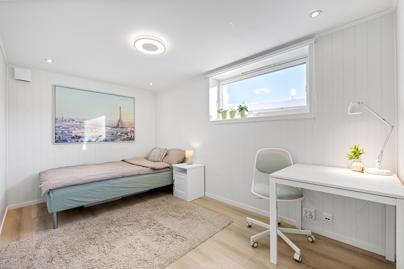 Soverom i hoveddelen er 9,5 kvm. Galleribilde