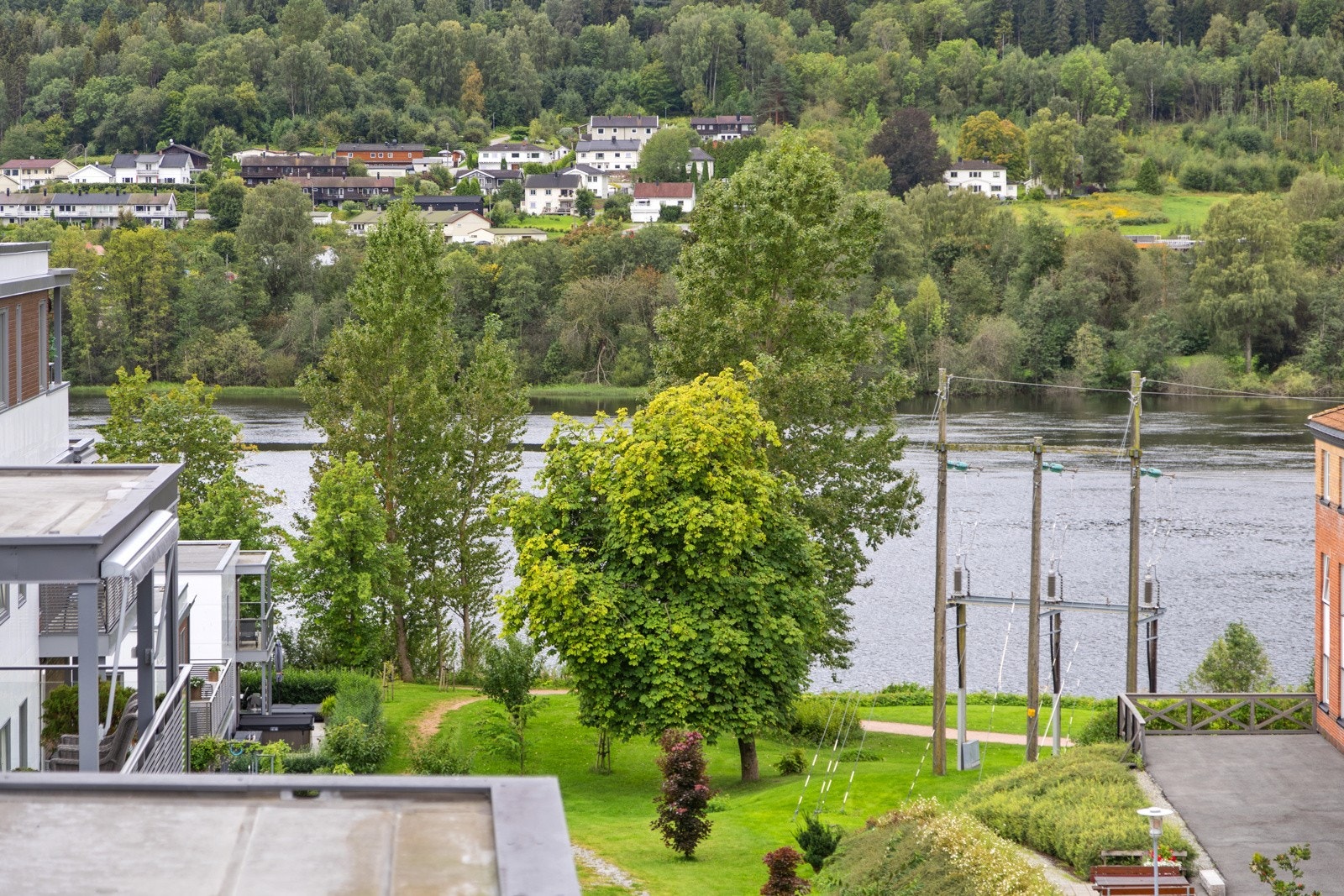 Utsikt fra balkong. Galleribilde