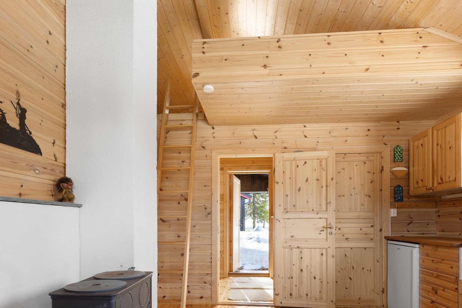 Annekset vil garantert være et populært oppholdssted for familiens ungdommer, eller for den som er heldig å bli bedt med på hyttetur. Galleribilde