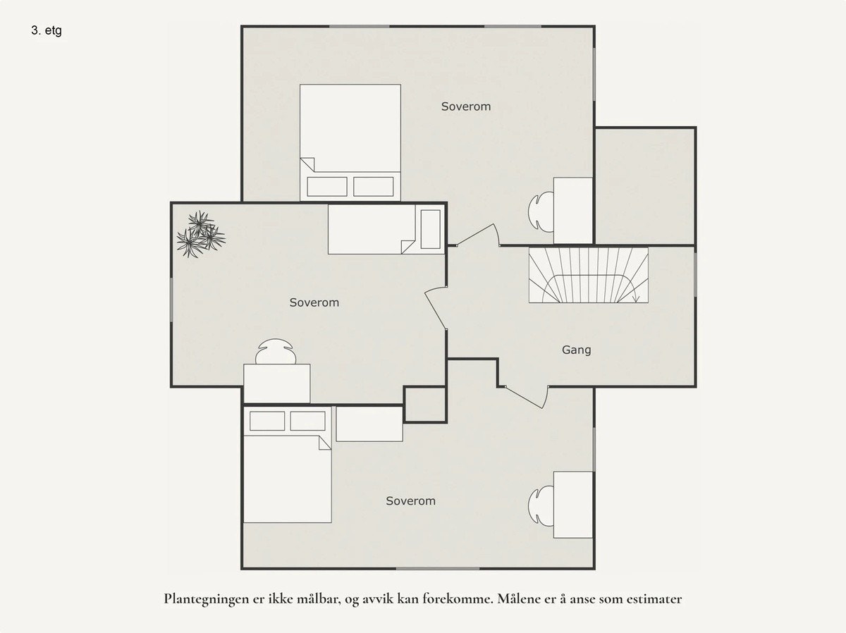 Planløsning 3. etg Galleribilde