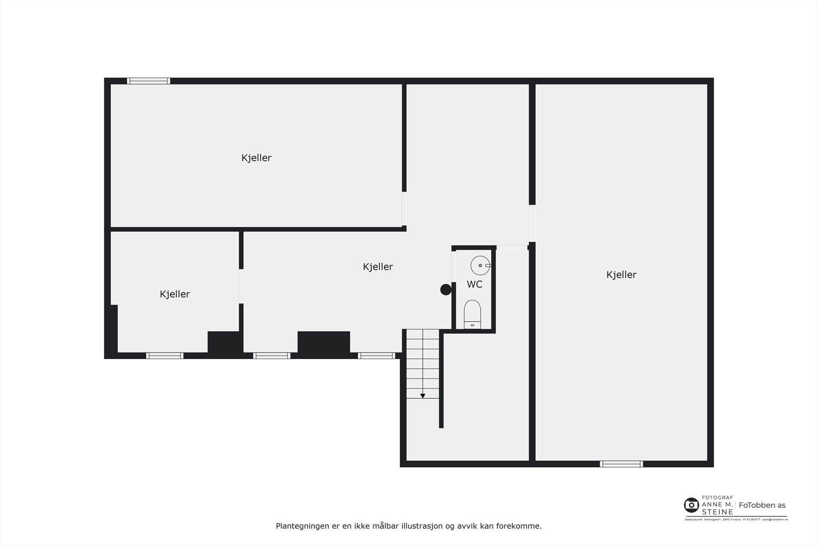 Plantegning kjeller Galleribilde
