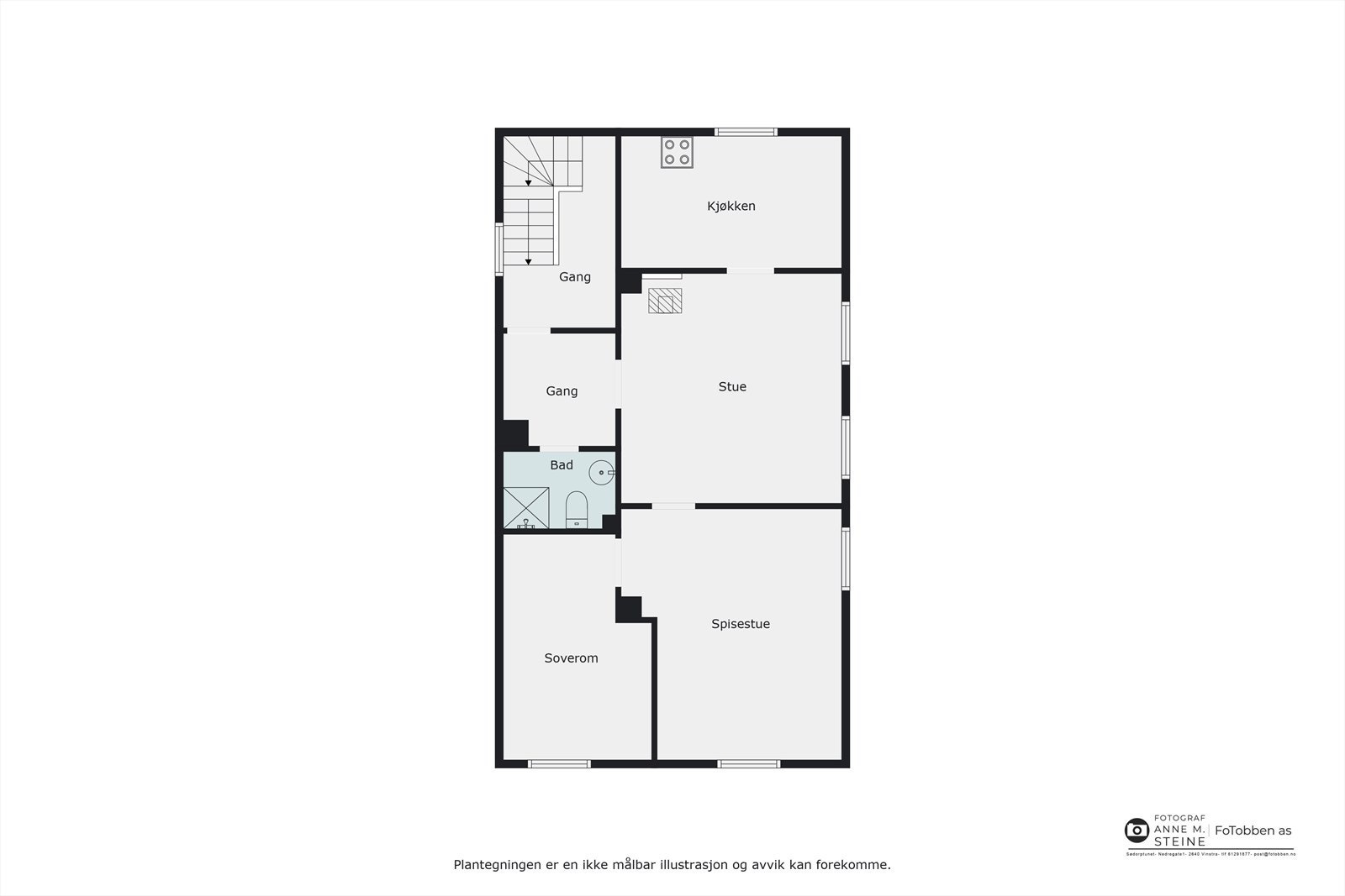 Plantegning 2.etasje Galleribilde