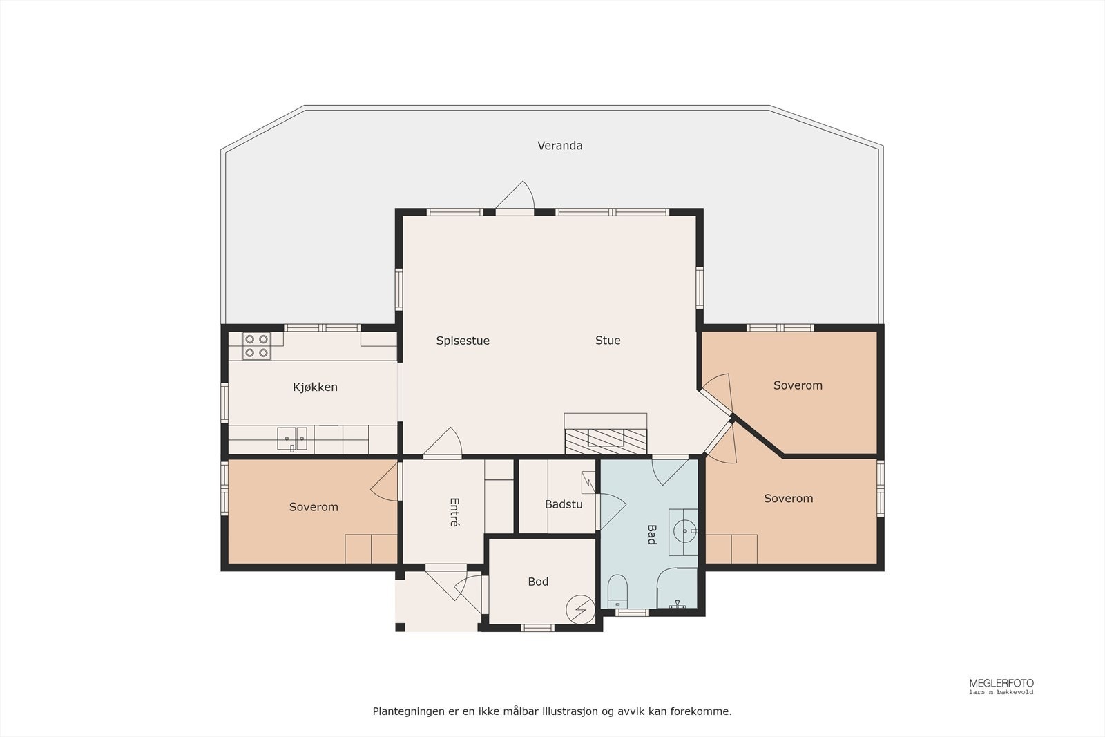 Planskisse over Øvre Heggberglia 61. Galleribilde