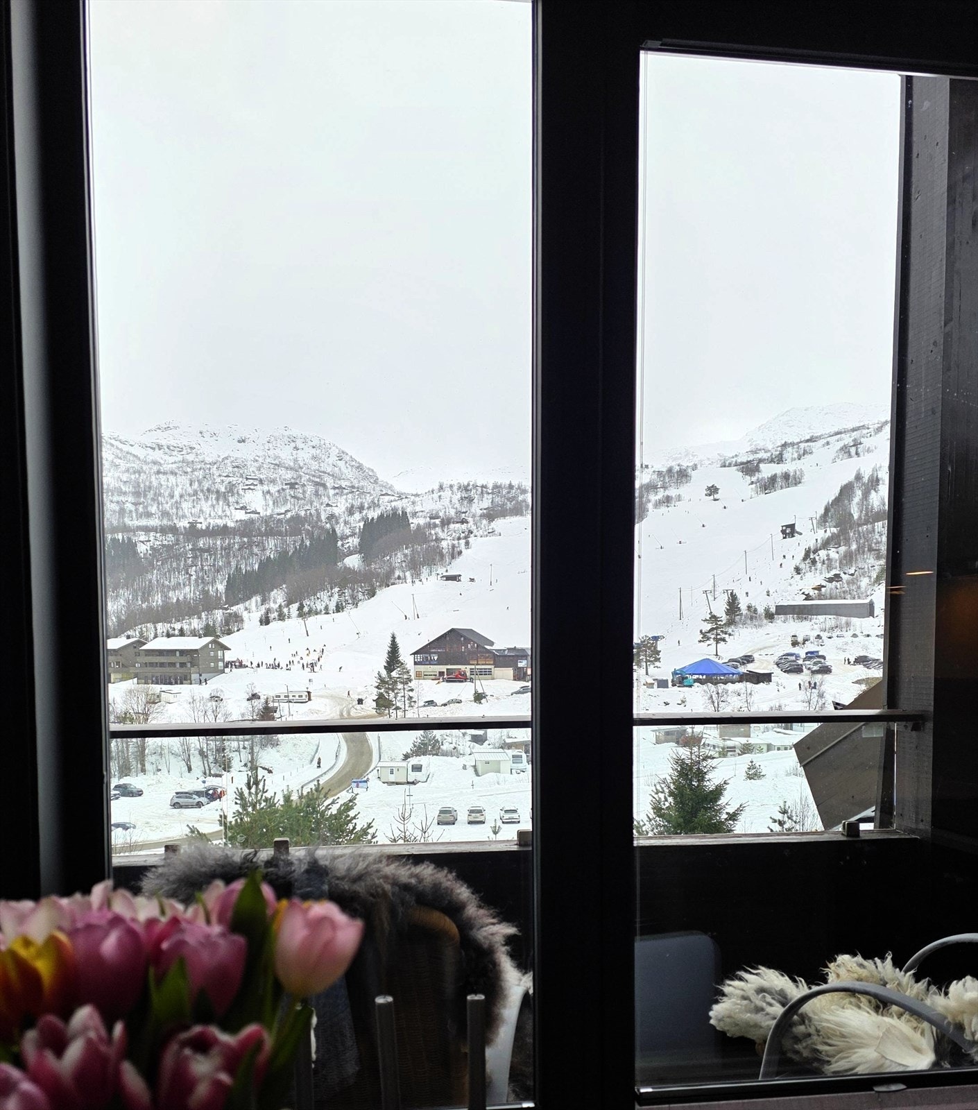 Utsikt til skisenteret Galleribilde