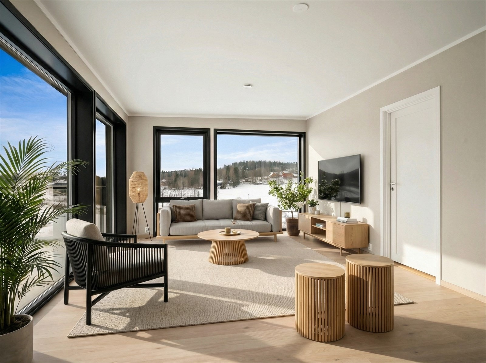 Stue i 2.etasje - digitalt stylet Galleribilde