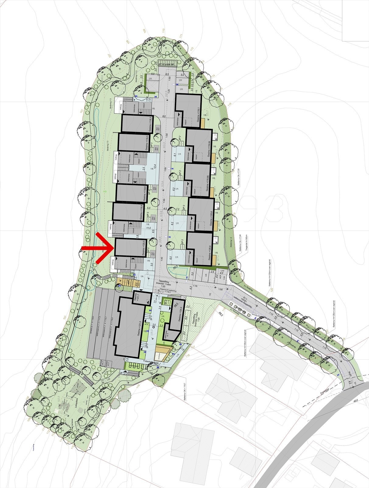 Utomhusplan Galleribilde