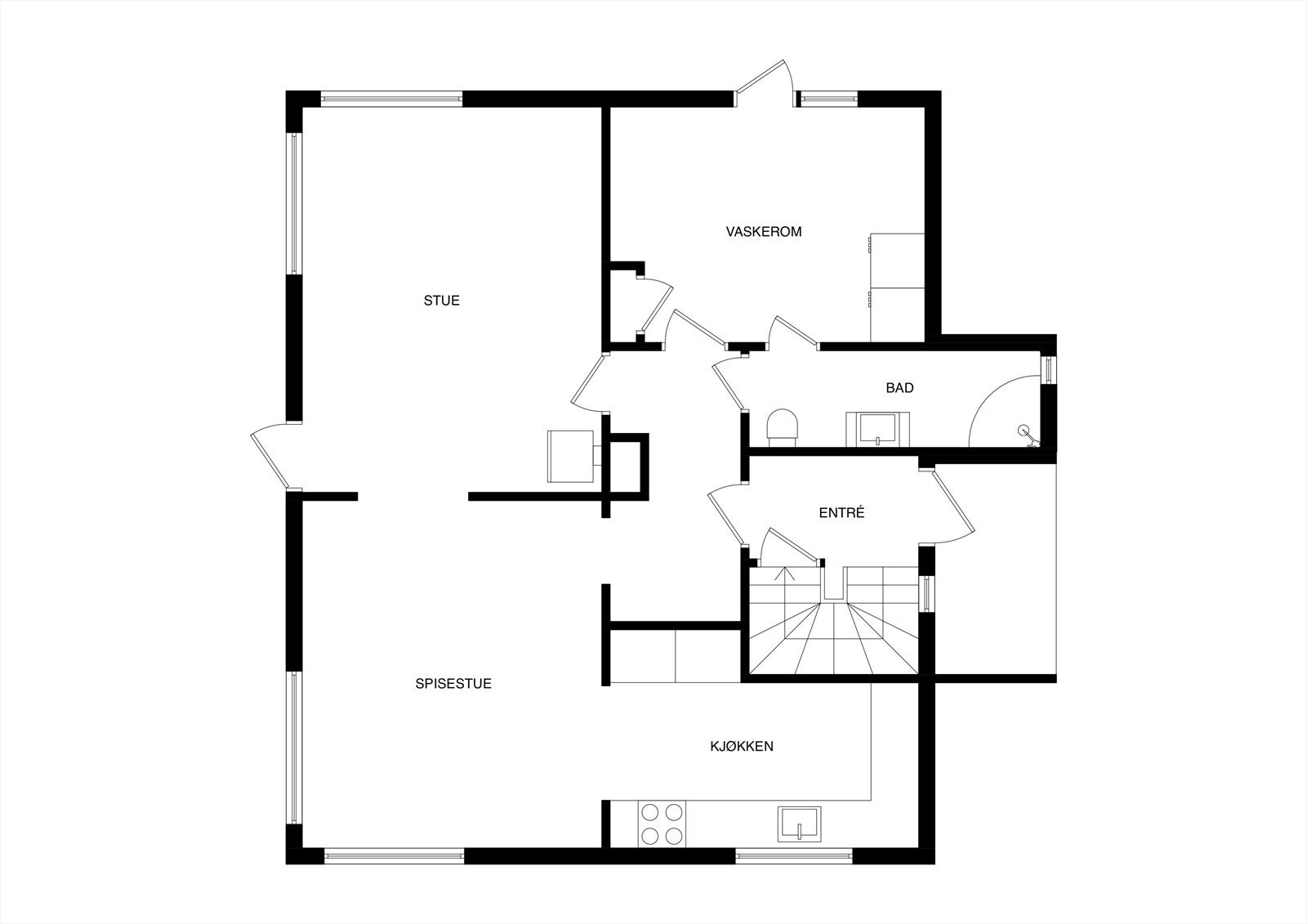 - Plantegning 1. Etasje - Galleribilde