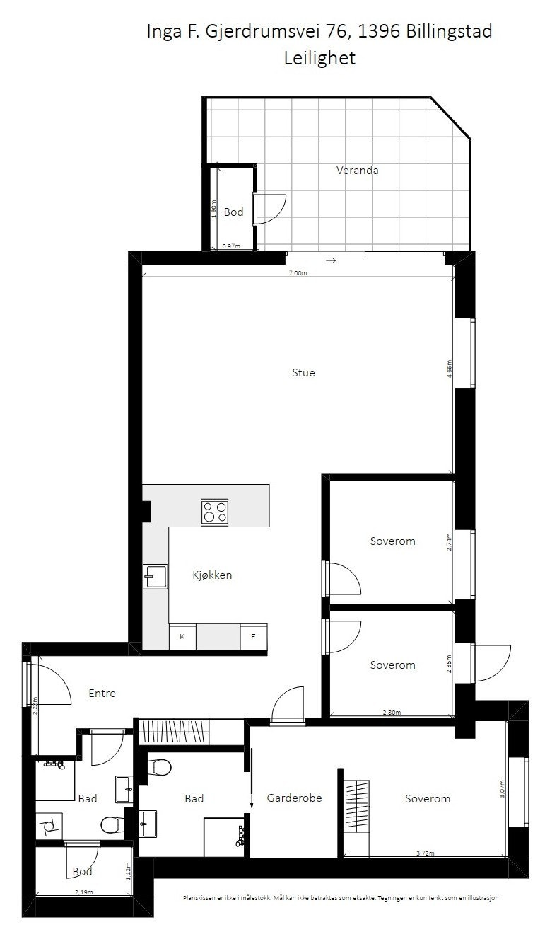 Plantegning. Galleribilde