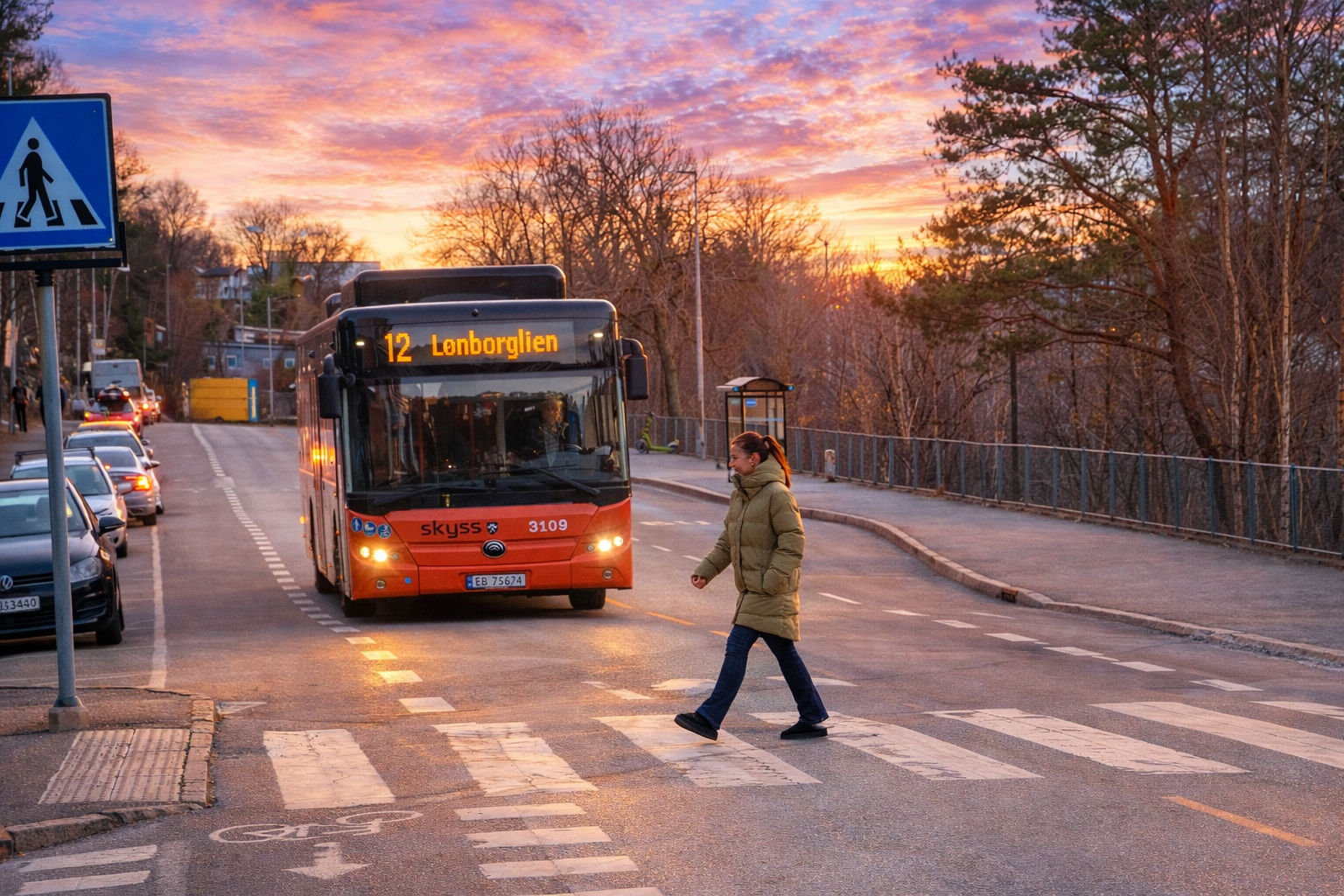 Boligen har en svært praktisk beliggenhet med bussholdeplass like ved, og hyppige avganger som gjør det enkelt å komme seg raskt til både sentrum og Åsane. Galleribilde
