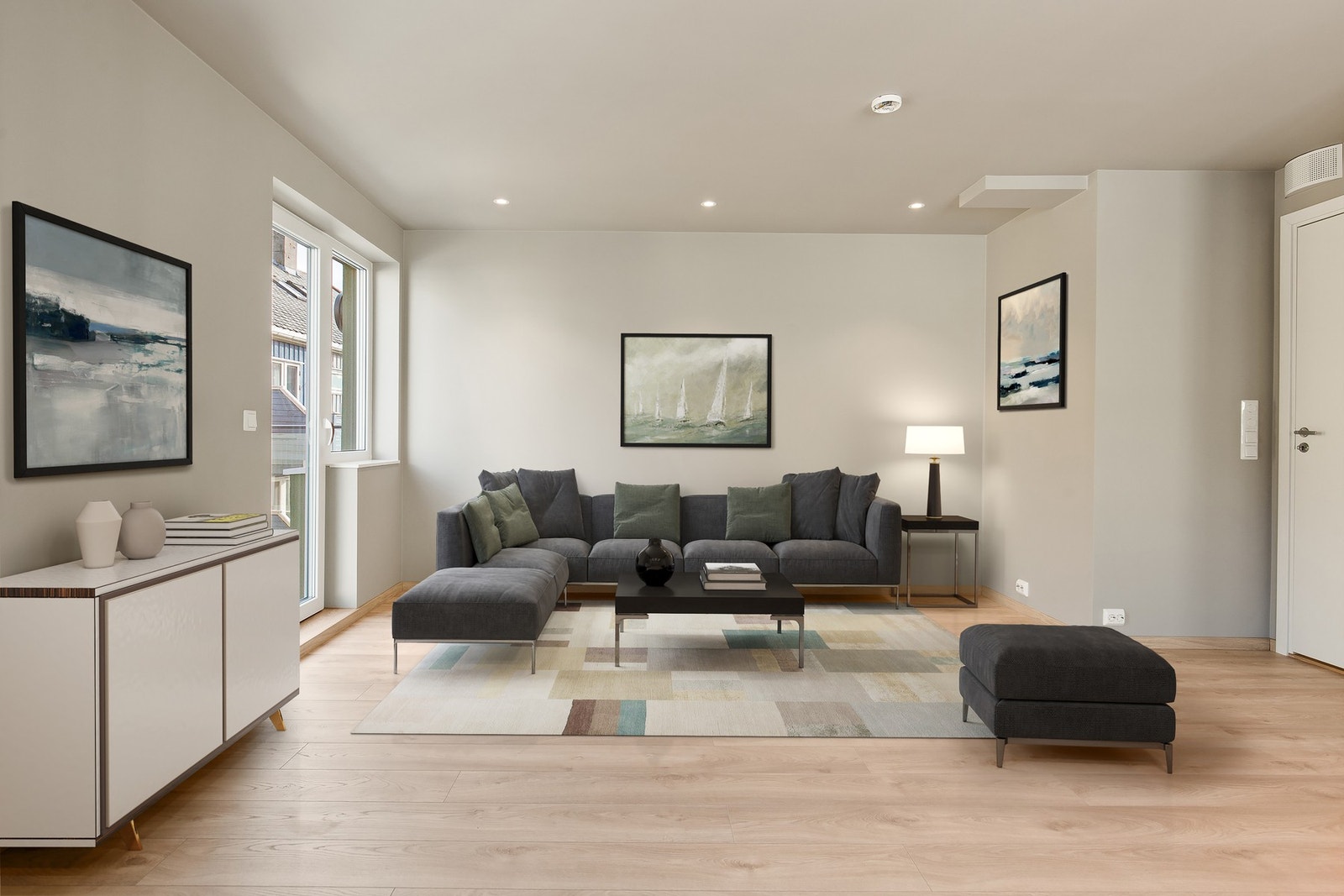 Digitalt møblert Galleribilde