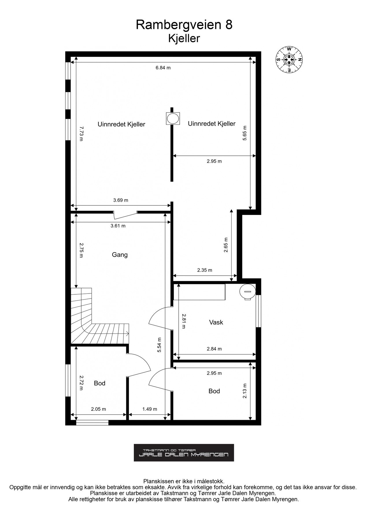Plantegning kjeller Galleribilde