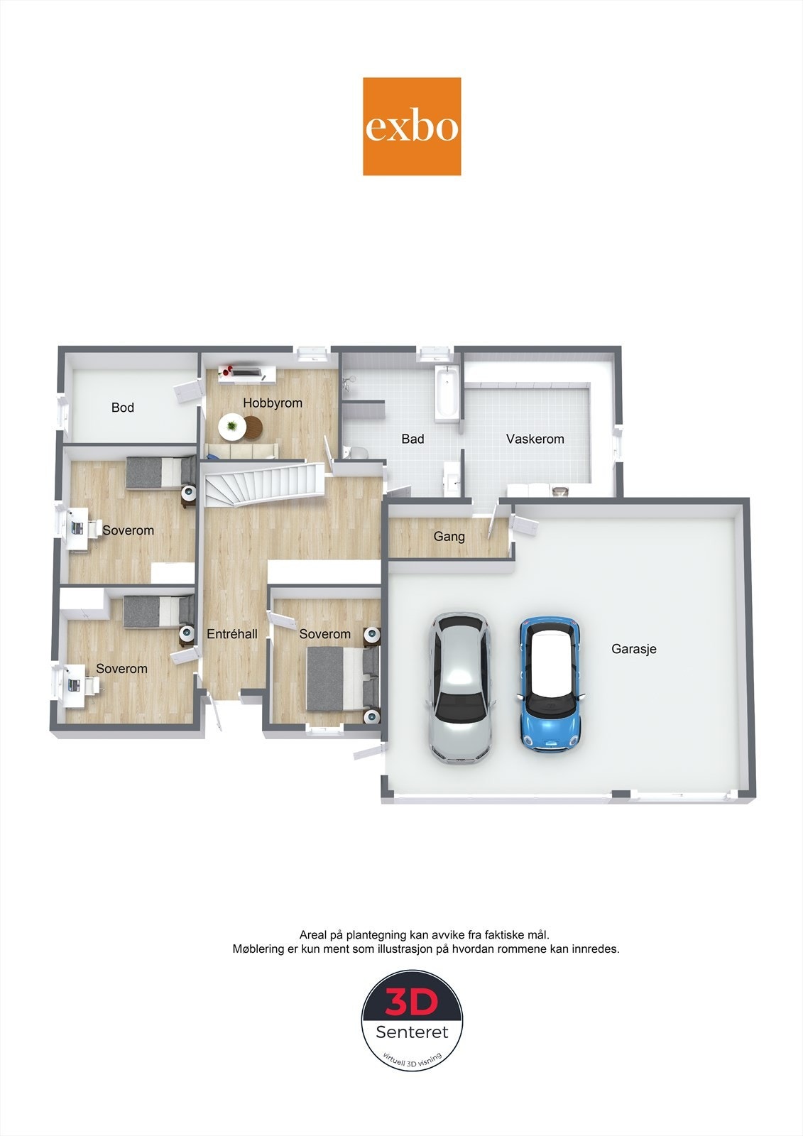 Plantegning underetasjen Galleribilde