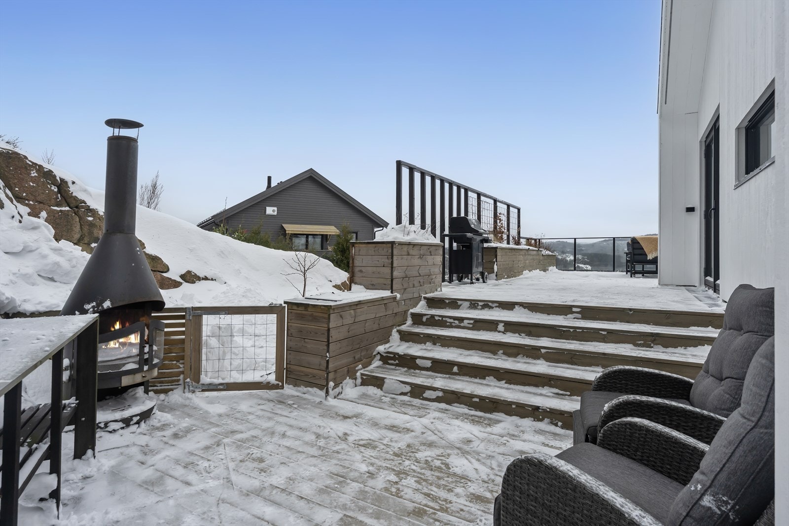 Uteområde er etablert med mange ulike soner Galleribilde