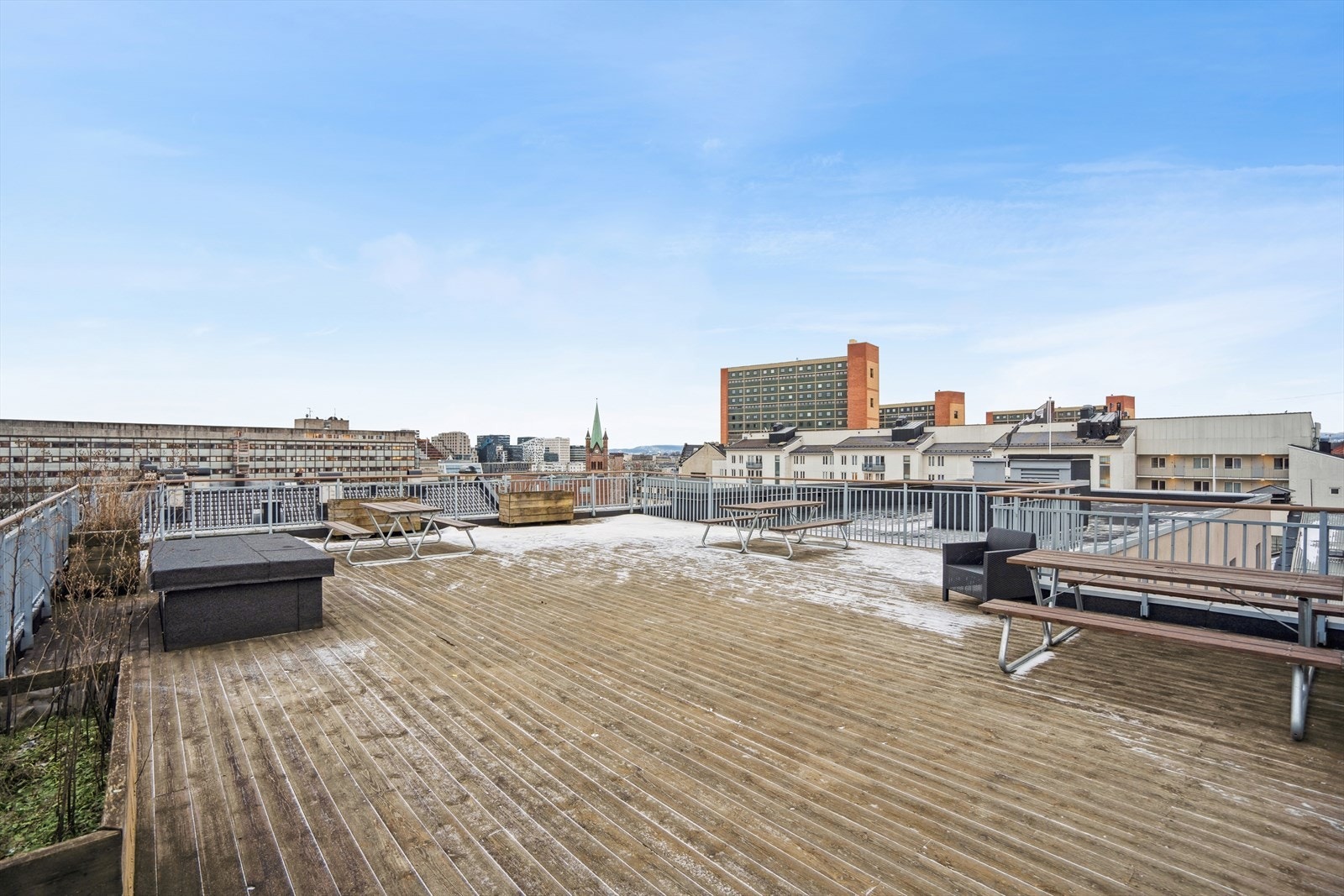 Felles takterrasse med 360 graders utsikt. Galleribilde