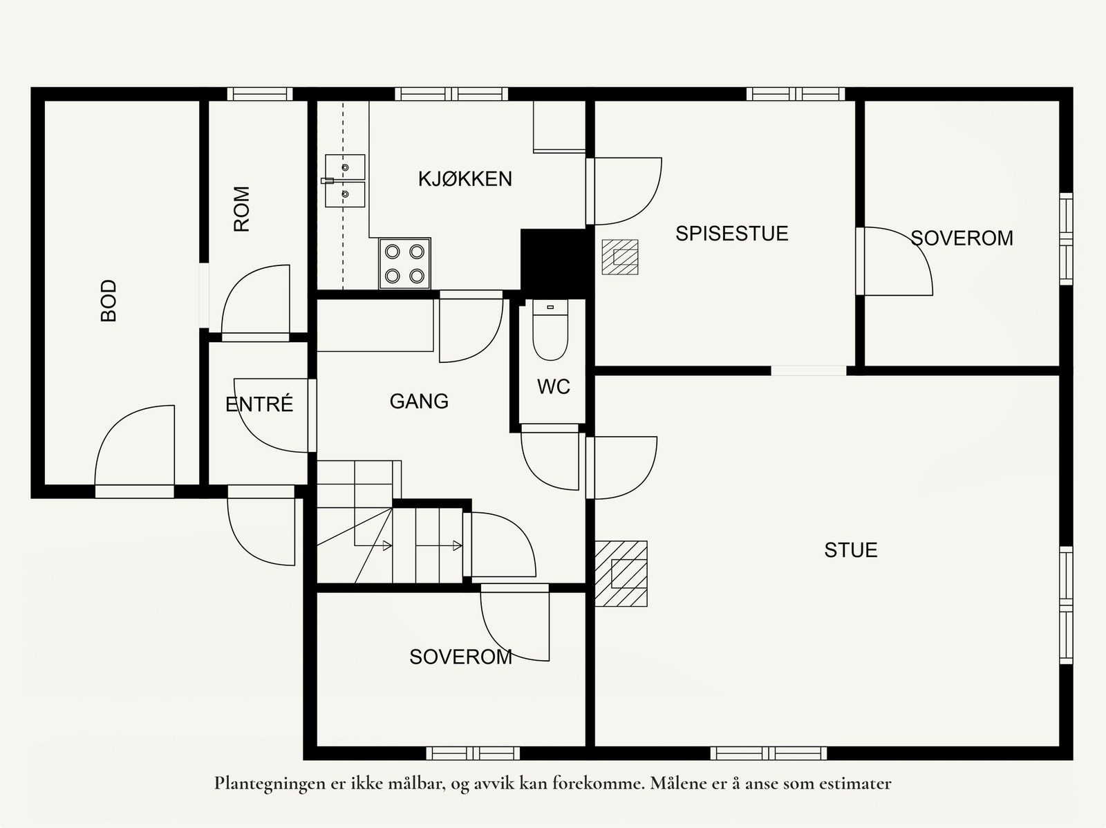 Plantegning 1. etasje. Galleribilde