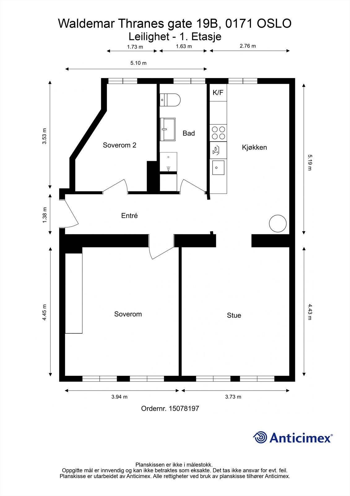 Plantegning Galleribilde