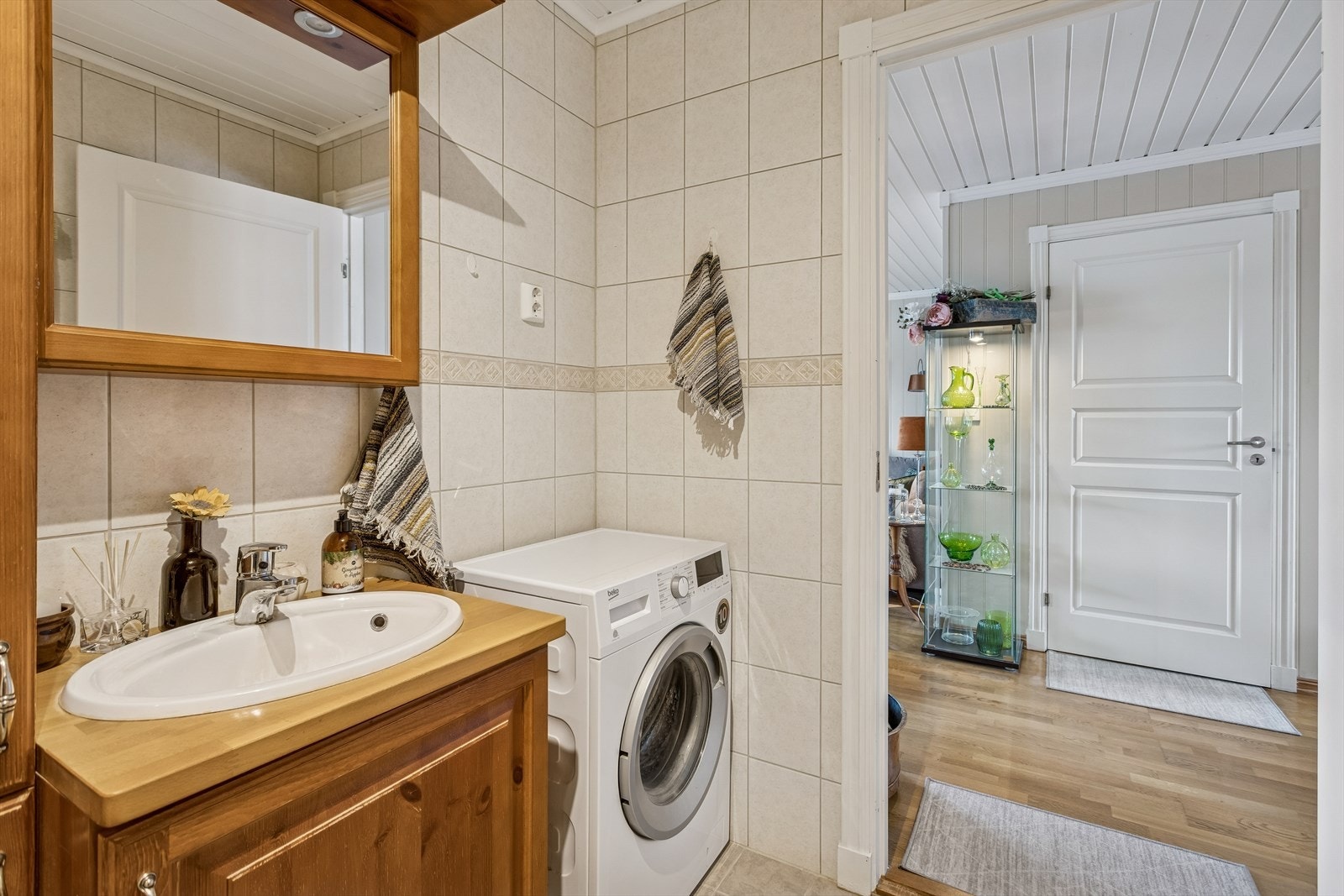 Her er det også praktisk opplegg for vaskemaskin. Galleribilde