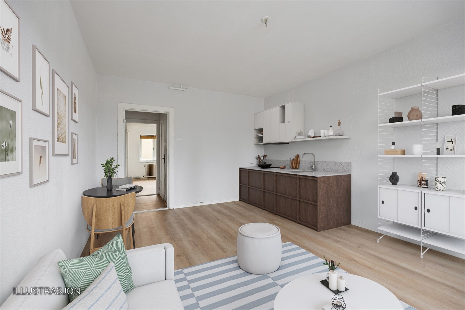 Illustrasjonsbilde som gir et eksempel på hvordan boligen kan bli. Galleribilde