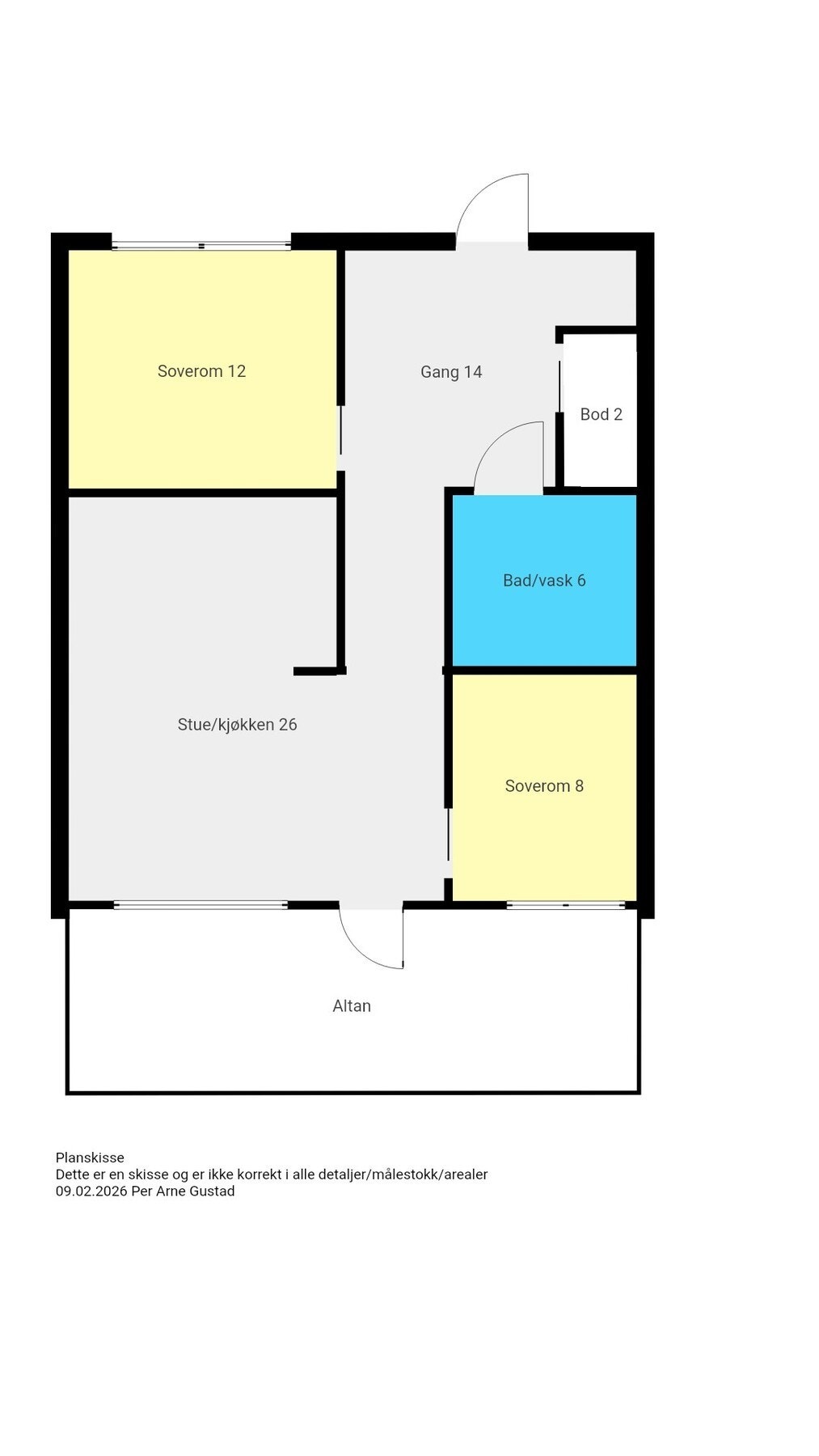 Planskisse Galleribilde