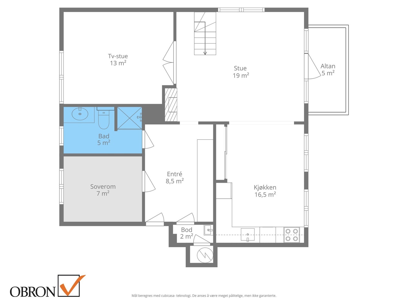 Planskisse 2. etasje. Galleribilde