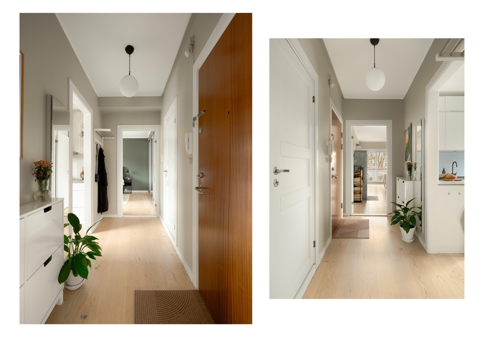 Gangen binder alle rommene fint sammen, og herfra finner vi kjøkkenet. Galleribilde