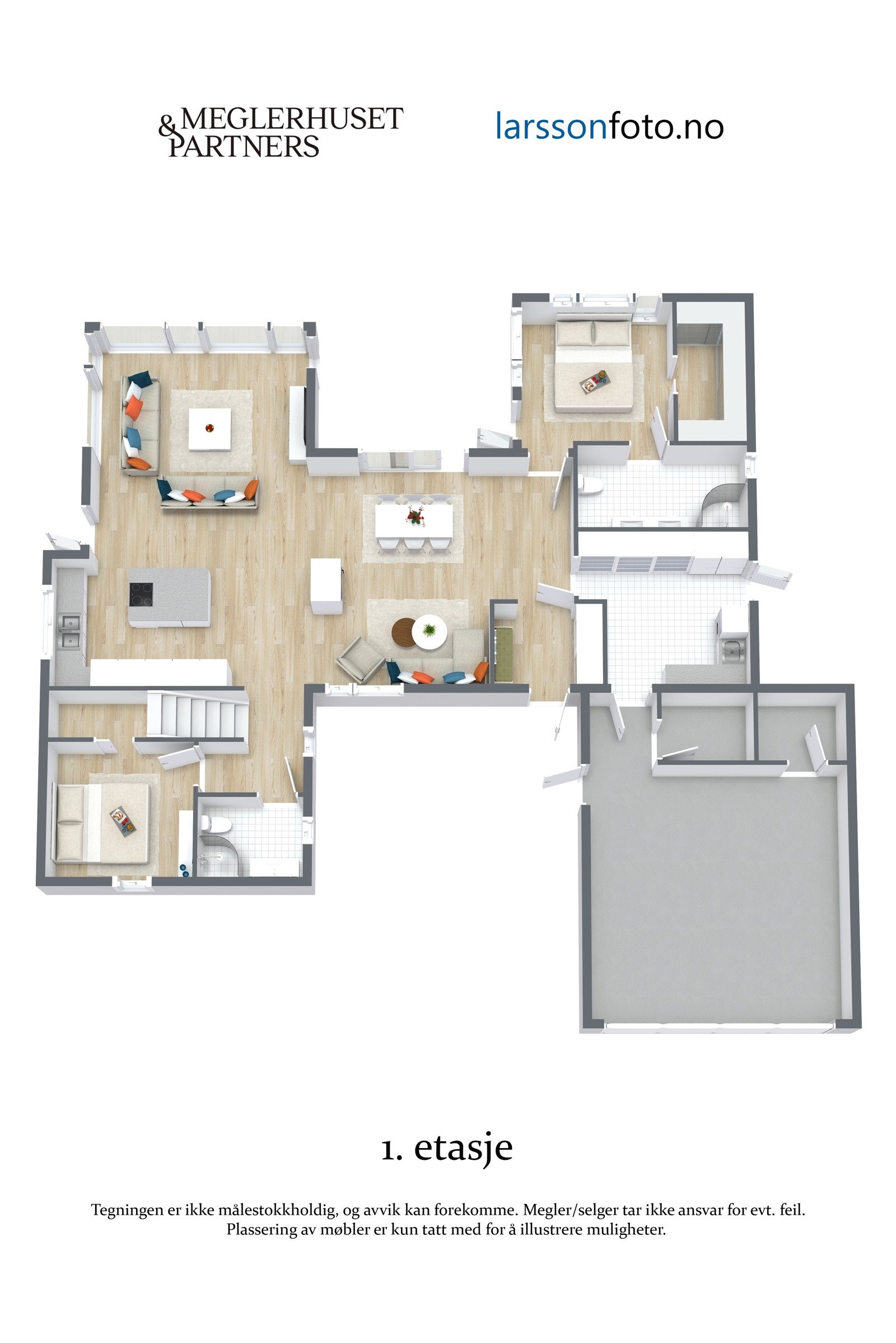 Planløsning 1. etasje Galleribilde