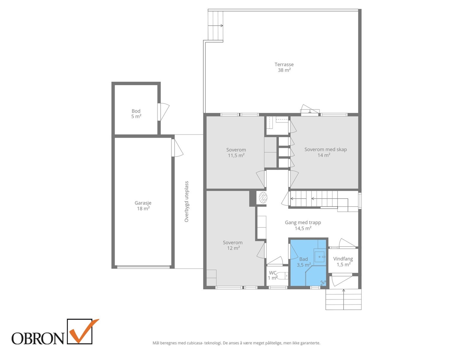 Planskisse 1. etasje. Galleribilde