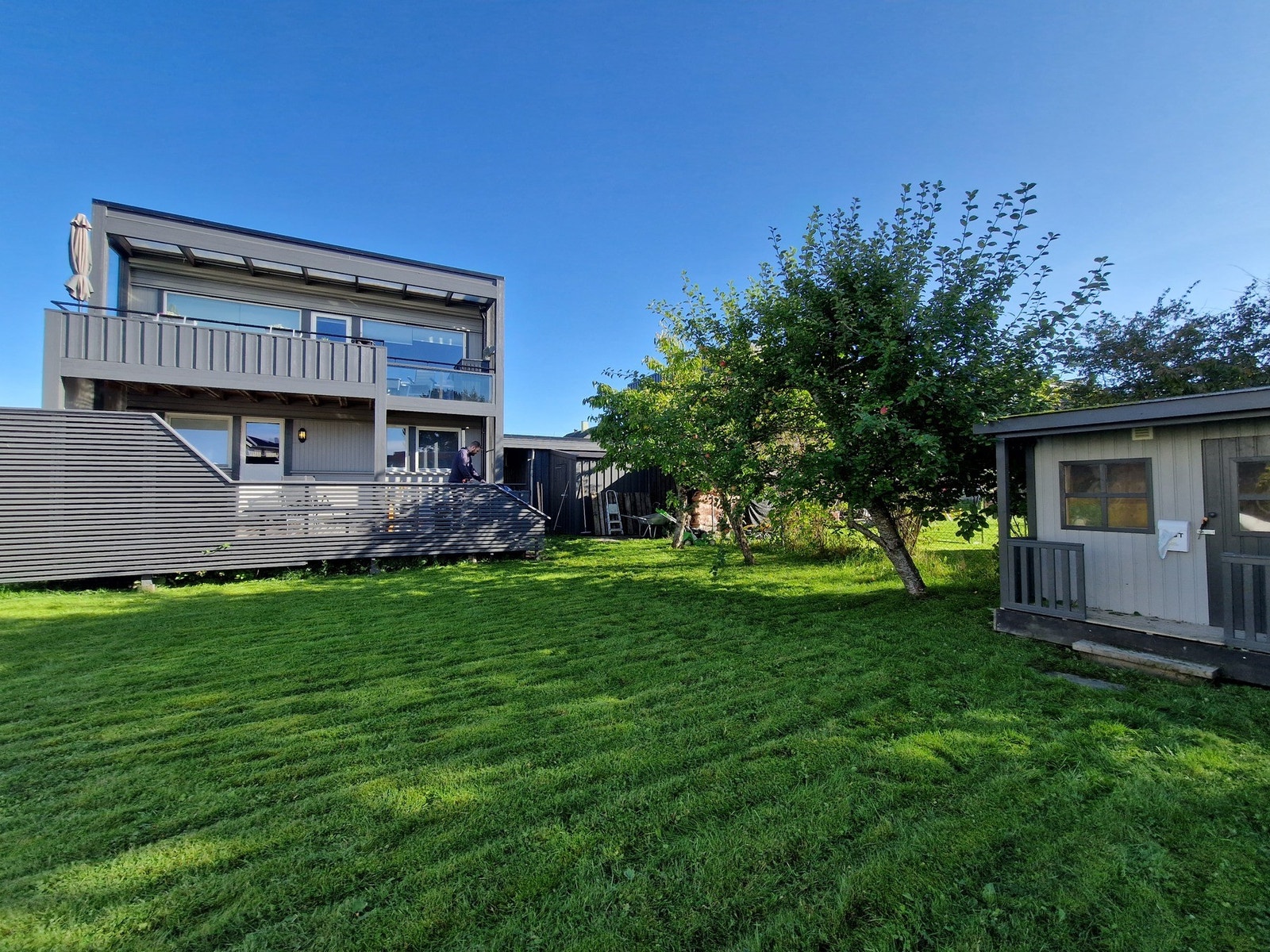 Selgers eget bilde av hagen fra sommerstid. Galleribilde