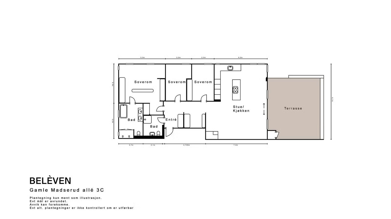 Plantegning Galleribilde
