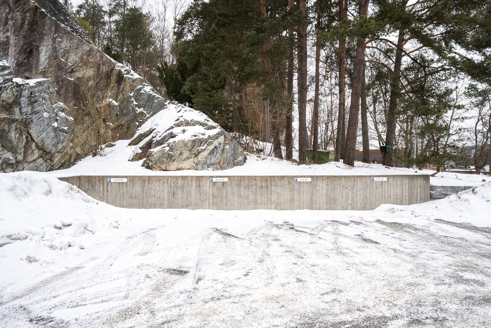 Sameiet disponerer gjesteparkeringsplasser for besøkende. Galleribilde