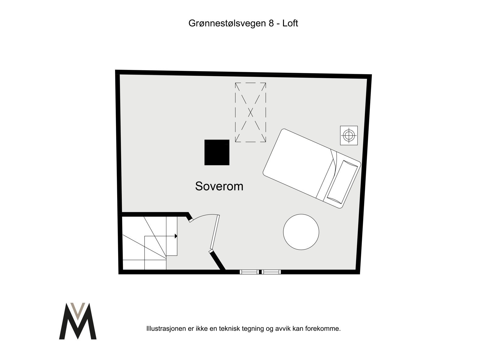 Planløsning loft Galleribilde