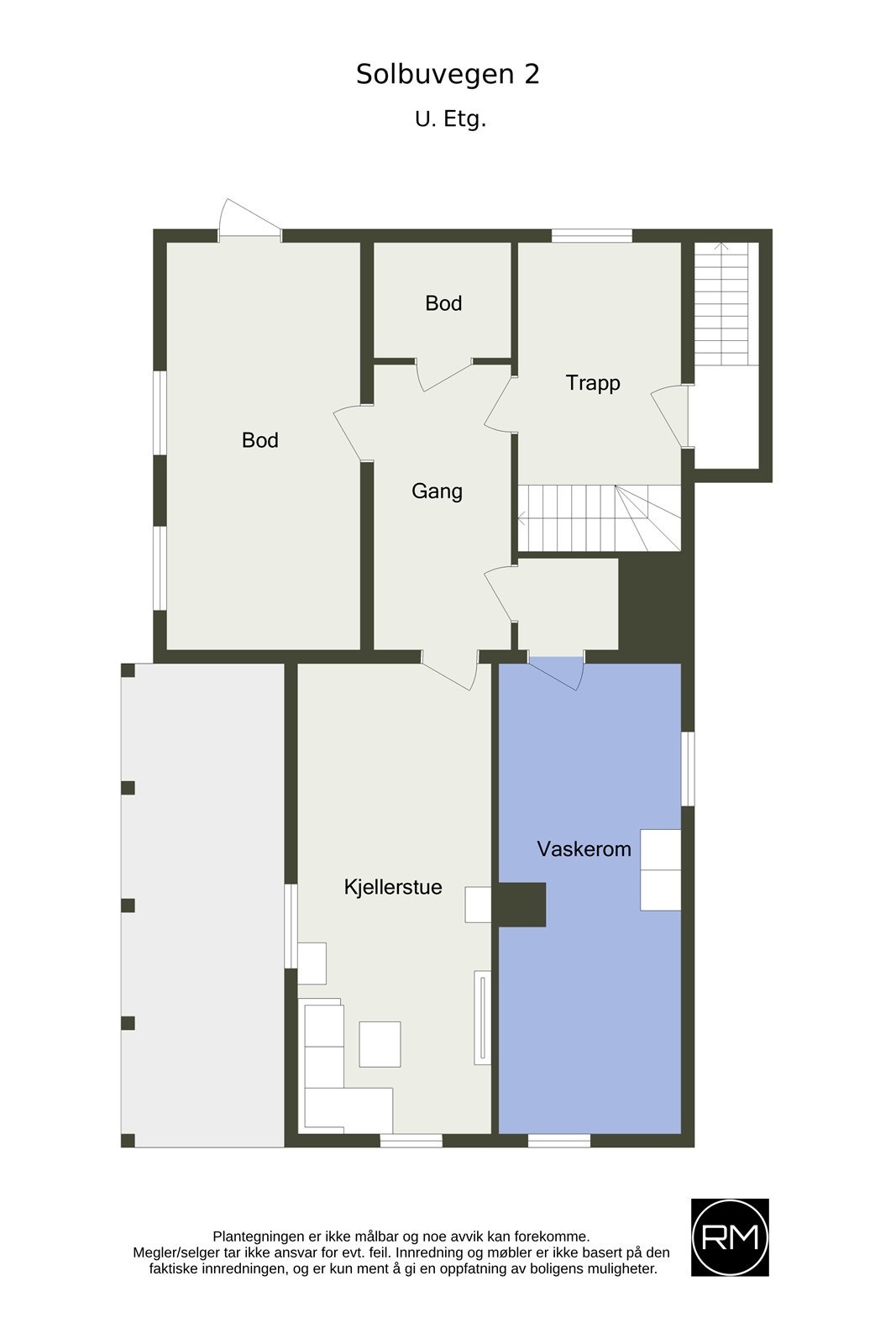 Plantegning u-etasje Galleribilde