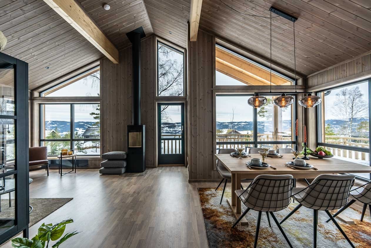 Trestavsparkett fra Kahrs i fargen Abetone. Galleribilde