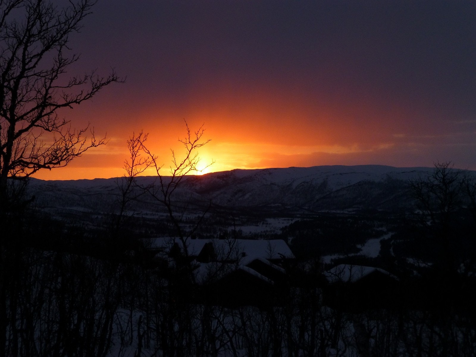 Solnedgang Galleribilde