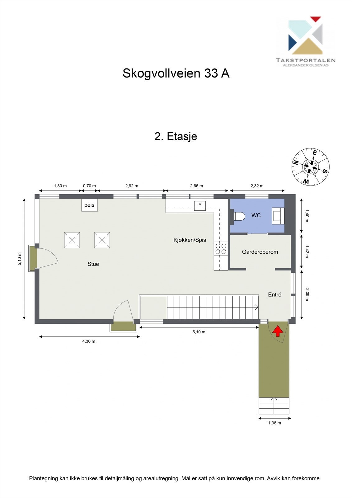 Plantegning 2. etasje Galleribilde
