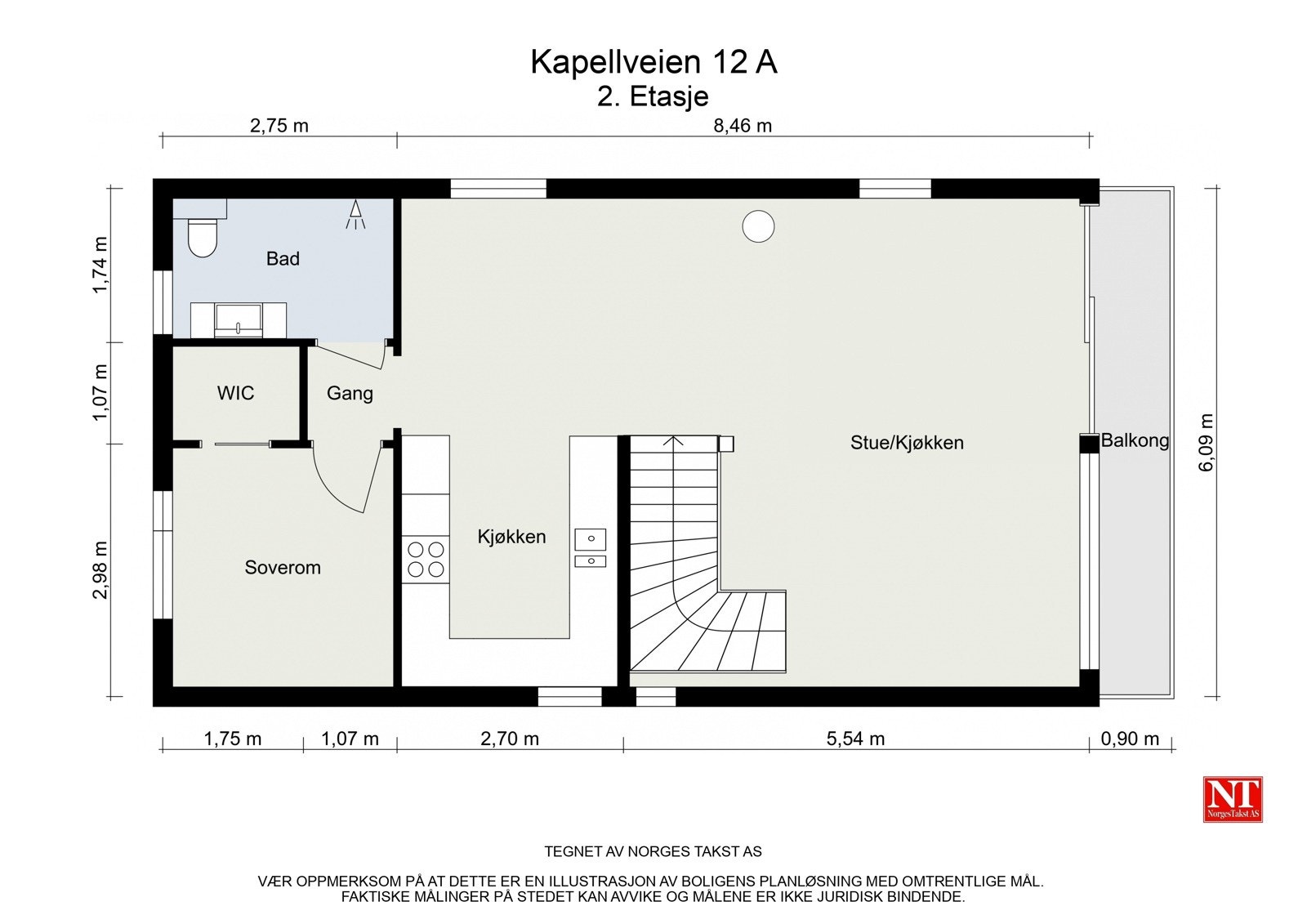 Plantegning - 2. etasje. Galleribilde
