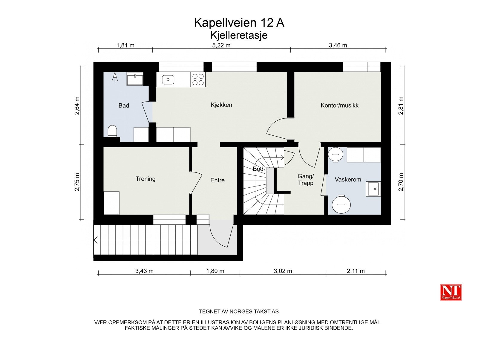 Plantegning - Kjeller. Galleribilde