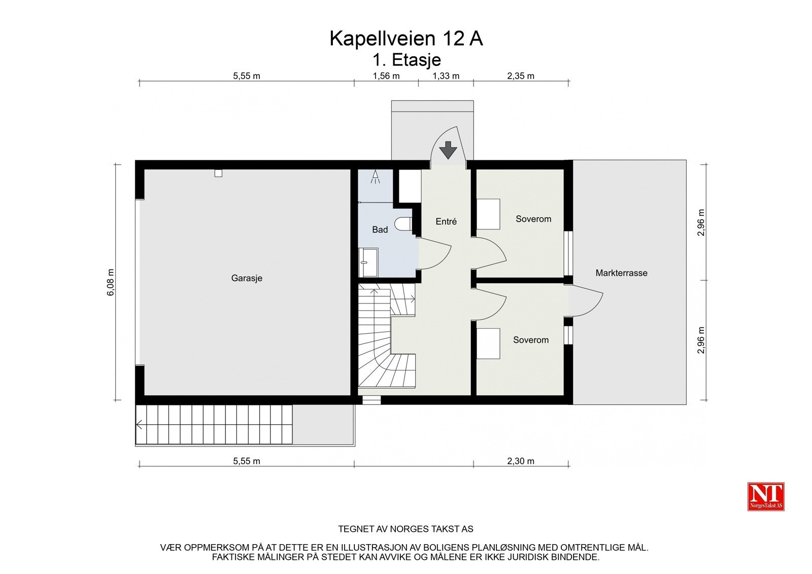 Plantegning - 1. etasje. Galleribilde