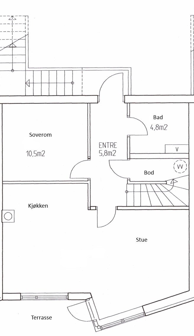 Plantegning Galleribilde