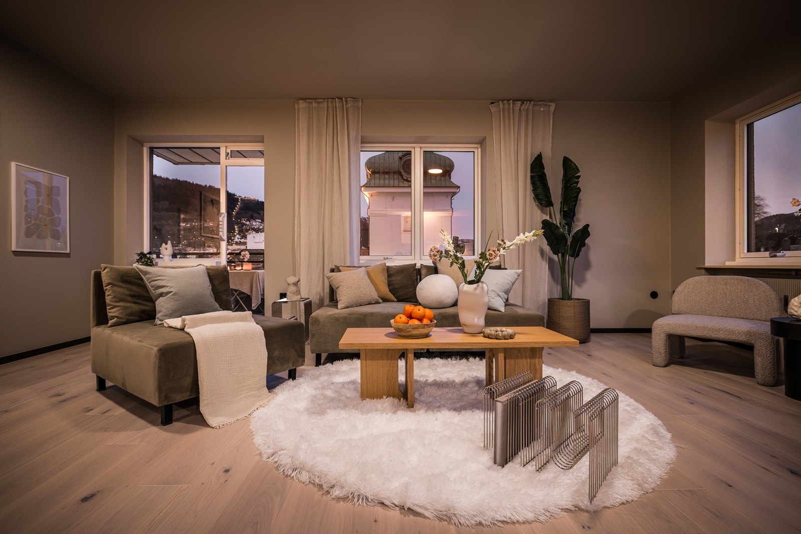 - Utskt opp mot Fløyen rett fra egen stue - Galleribilde