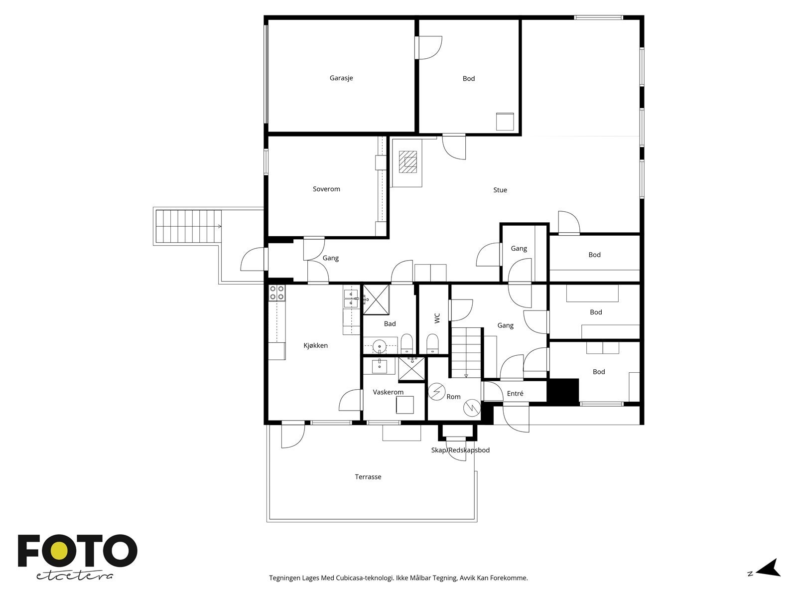 Veiledende plantegning - Ikke målbar Galleribilde